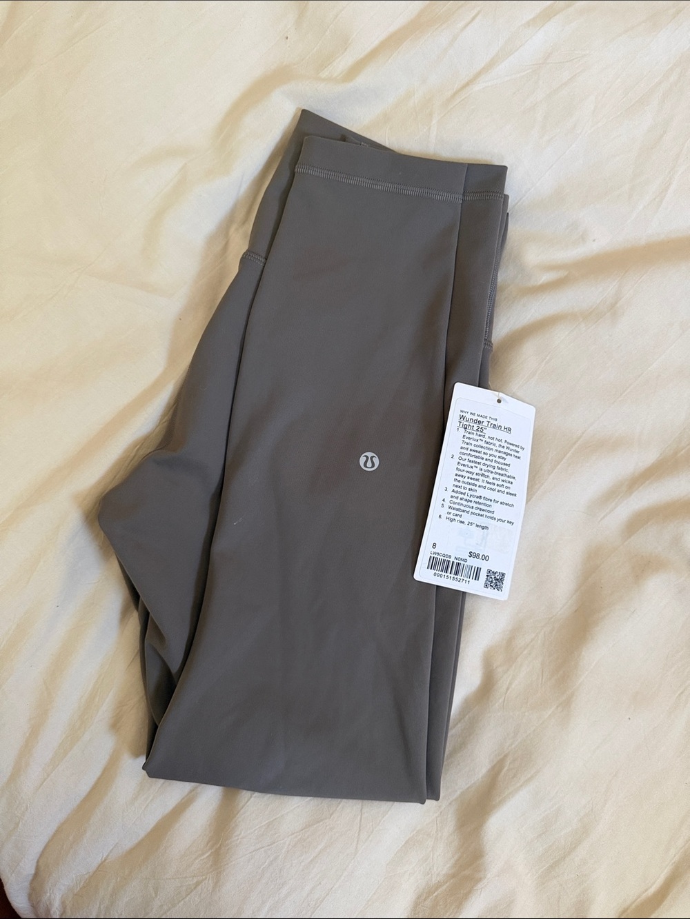 lululemon Wunder Train HR Tights in Taupe